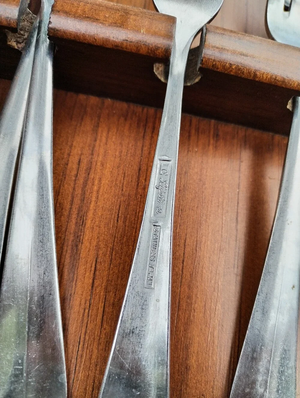 Vintage Lifetime Stainless Japan Flatware Lot 22 Pcs Forks Spoons Mid-Century